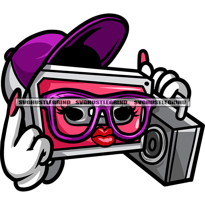 Cartoon Music Box Long Nail Cartoon Character Hand Holding Music Box D –  DesignsByAymara