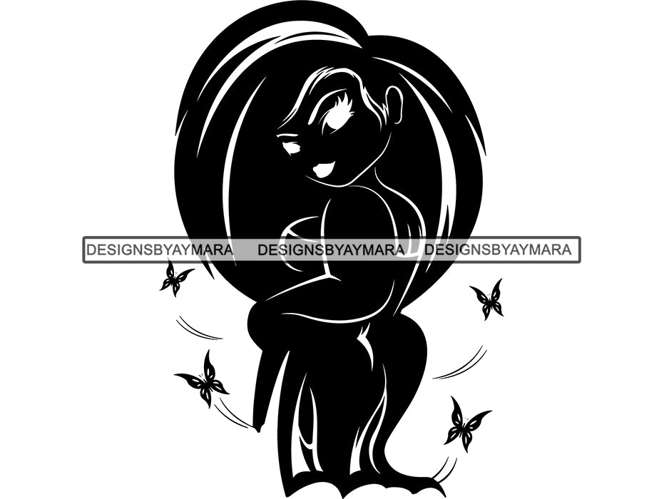 Download Afro Beautiful Big Woman Svg Silhouettes Bbw Big And Bougie Queen Diva Designsbyaymara