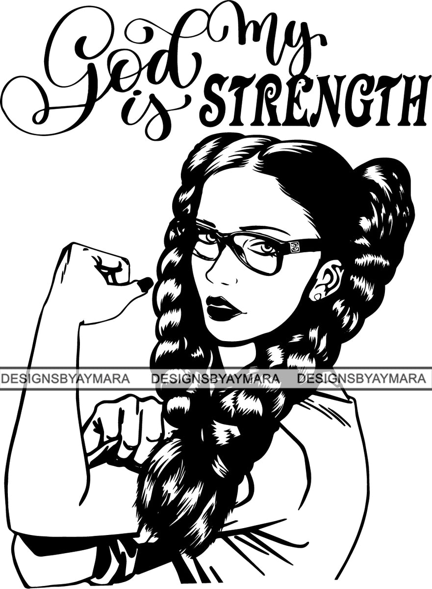 Download Strong Woman SVG African American Ethnicity Queen Diva Classy Lady .SV - DesignsByAymara