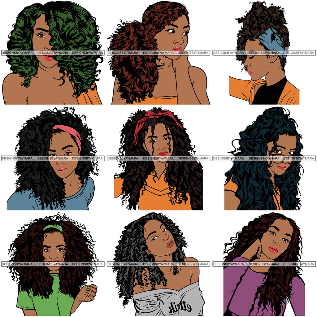 Download Super Special Bundle 100 Afro Woman SVG Files For Cutting ...