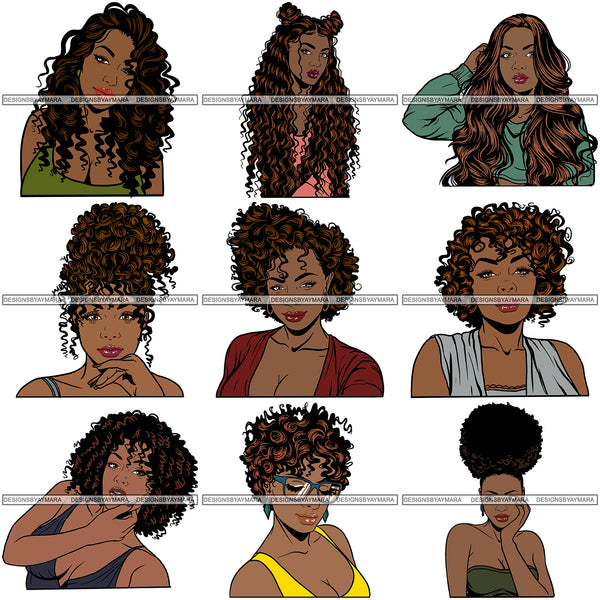 Download Super Special Bundle 100 Afro Woman SVG Files For Cutting ...