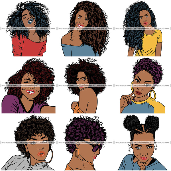 Download Super Bundle 50 Afro Beautiful Woman SVG For Only $14.99 ...