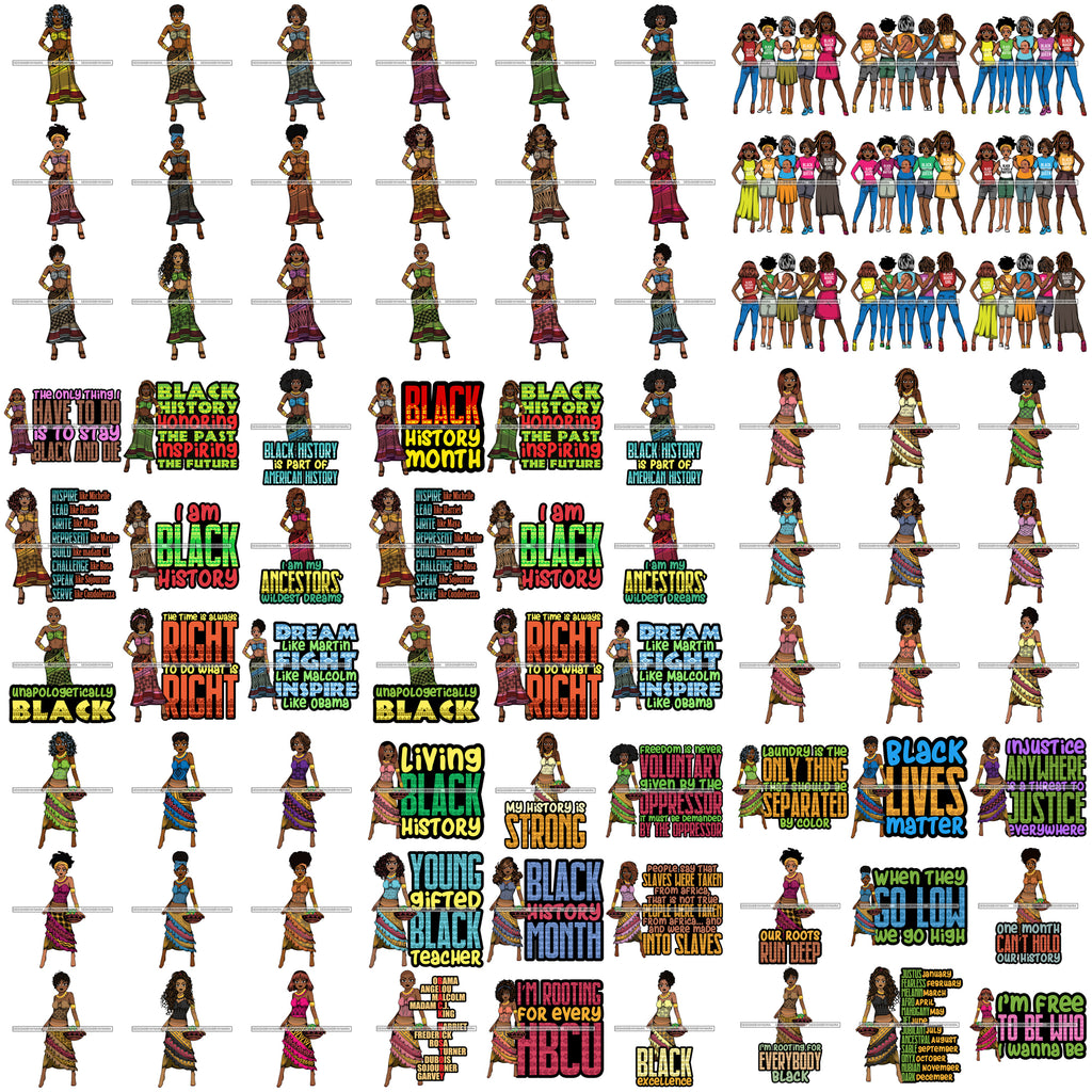 Download Super Bundle 81 Black History Month .SVG Cutting Files ...