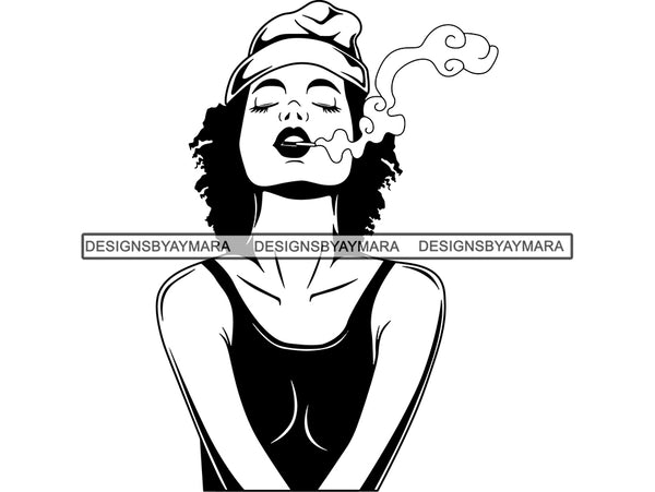 Download Woman Smoking Weed SVG Bong Cannabis Marijuana Blunt Join Pot 420 High - DesignsByAymara