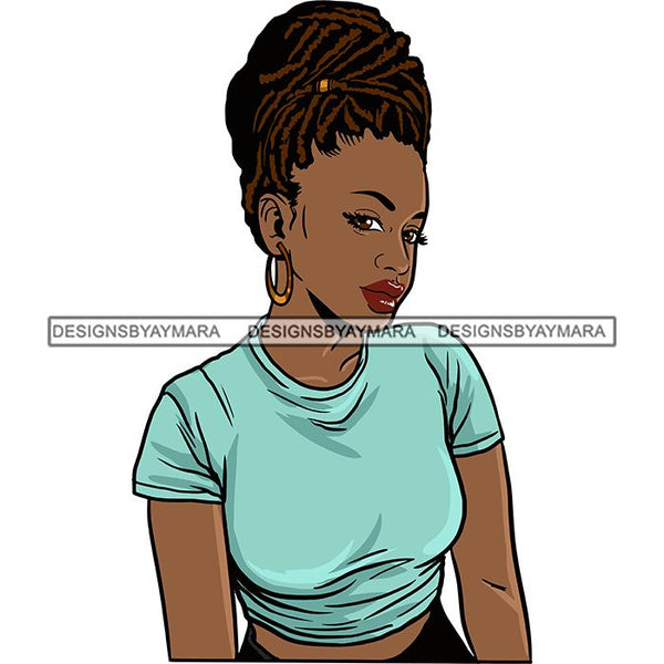 Download Afro Woman Braids Dreadlocks Sister-Locks Dreads Locks Hairstyle .SVG - DesignsByAymara
