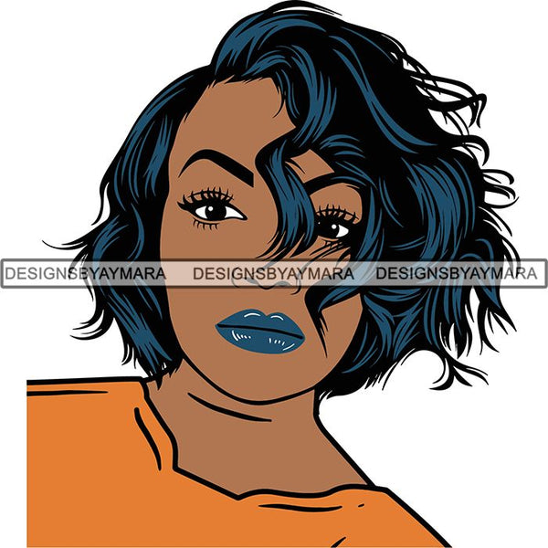 Download Afro Latin Woman SVG Curly Hairstyle Cutting Files For ...