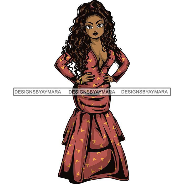 Download Afro Lola Boss Fashion Diva Glamour .SVG Cutting Files For ...