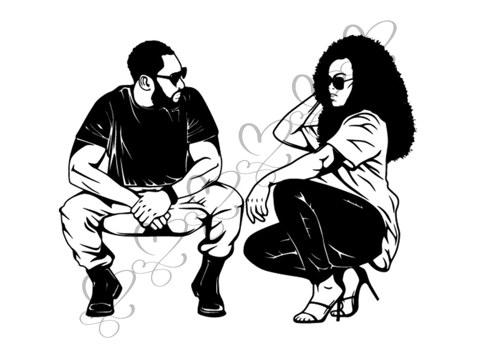 Download Black Couple Goals SVG Relationship African Ethnicity ...