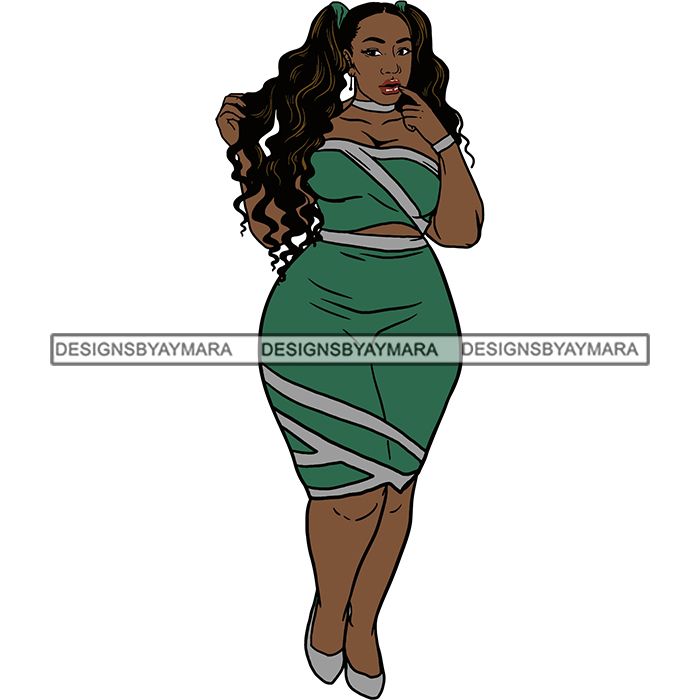 Download BBW Thick Thigh Woman Sassy Exotic Curvy Big Bone Goddess .SVG Cutting - DesignsByAymara