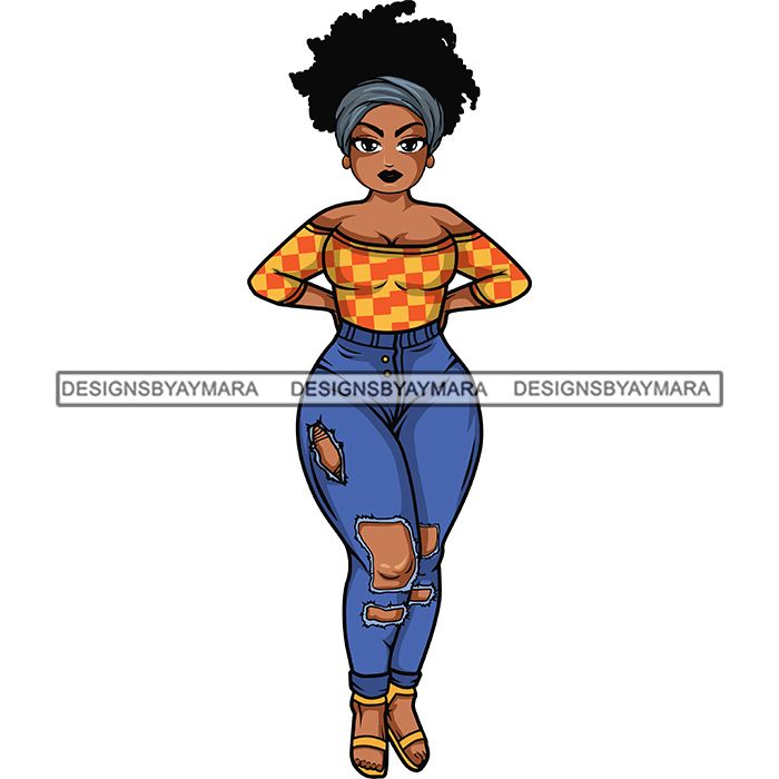 Download Afro Lola Sassy Exotic Curvy Thick Goddess .SVG Cutting ...
