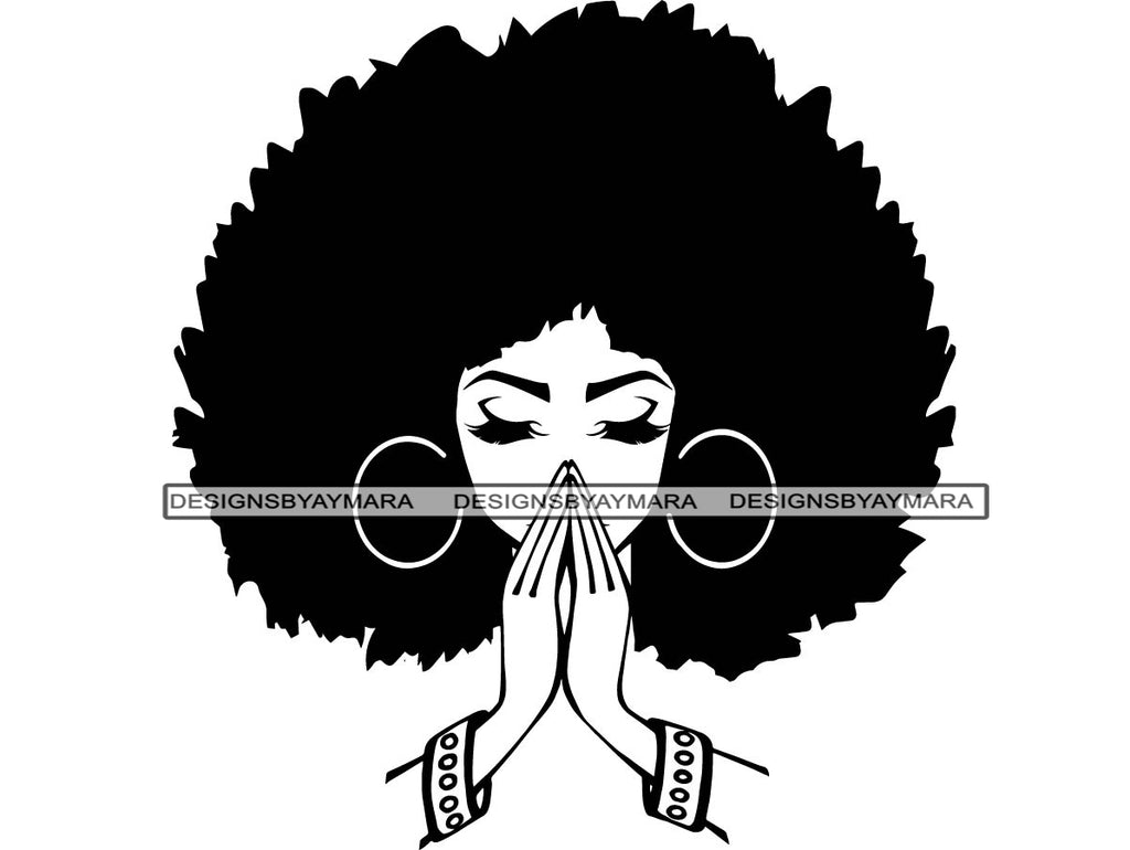 Download Svg15 Free Svg Png Eps Dxf Files Free Praying African American Woman Svg