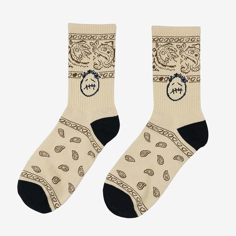 Cactus Jack Bandana Pattern Crew Socks