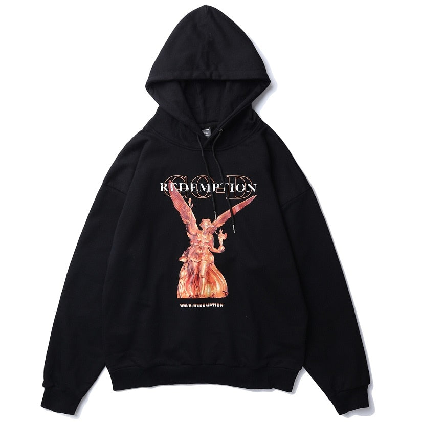 GOLD REDEMPTION Statue Loose Hoodie