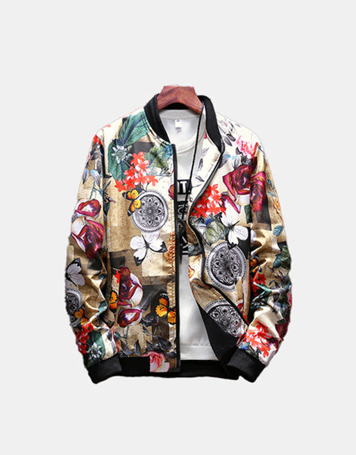 Butterflies Floral Pattern Jacket