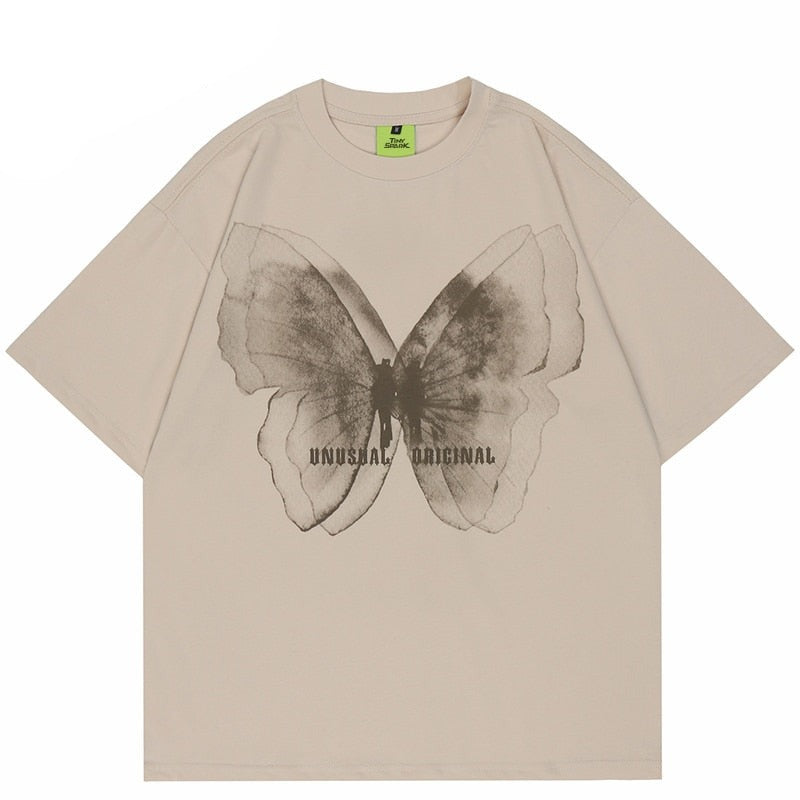 UNUSUAL ORIGINAL Butterfly Shadow Graphic T-Shirt