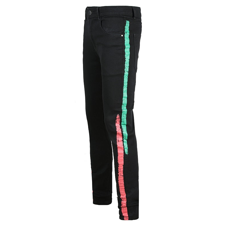 Two Stripes Color Line Jeans