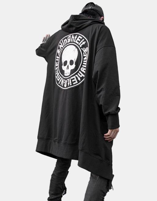 #Skull Long Hoodie