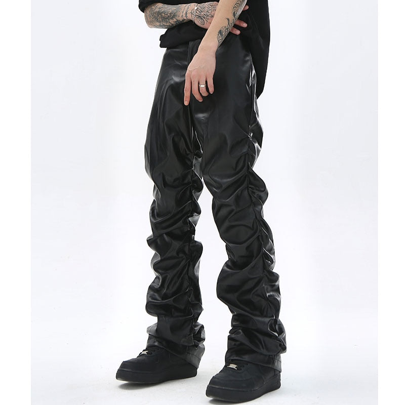 AV1 Black Leather Pants