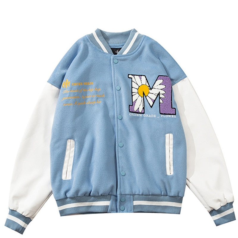 Daisy Blossom Varsity Jacket