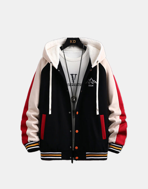 XDJH Hooded Varsity Jacket