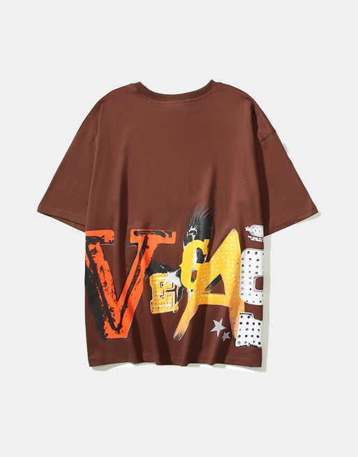 Bronze Vegas Star Loose-Fit T-Shirt