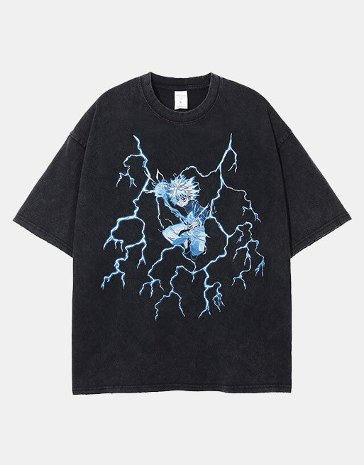 DBZ Blue Lightning Anime T-Shirt