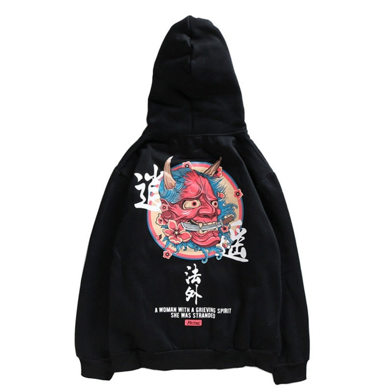 Red Demon of the Strait Logo Kangaroo Pocket Hoodie