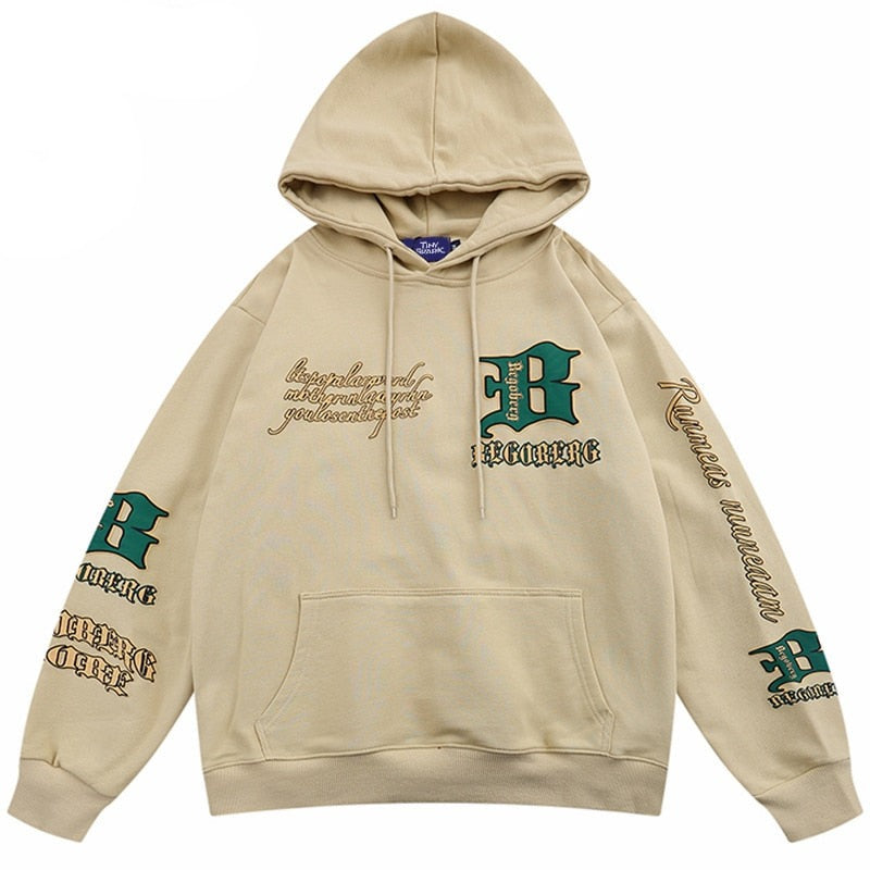 BEGORERG B Article Pullover Hoodie