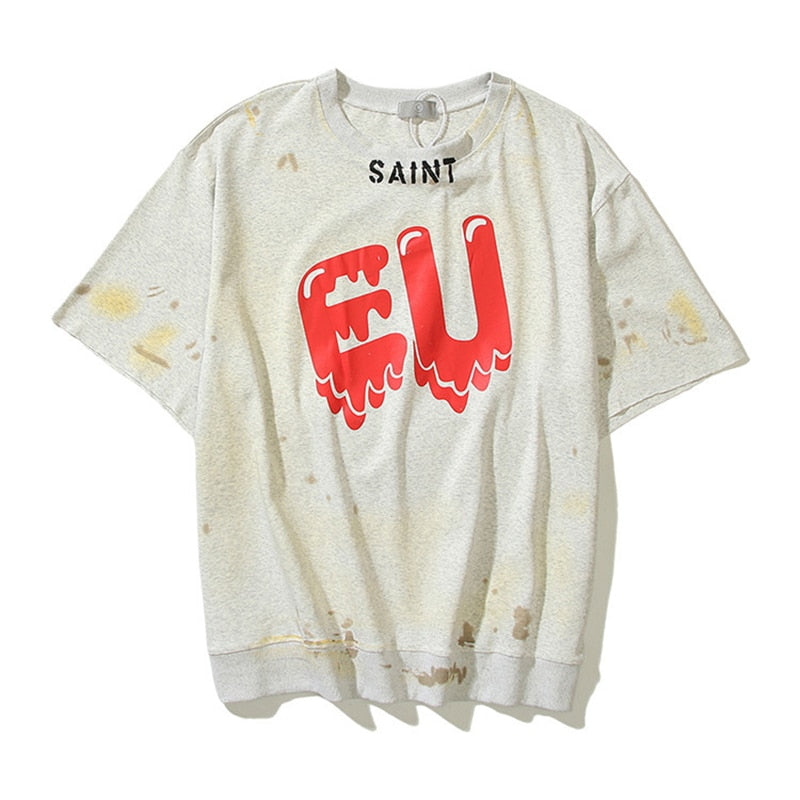 SAINT EU liquefy Heart Shape T-Shirt