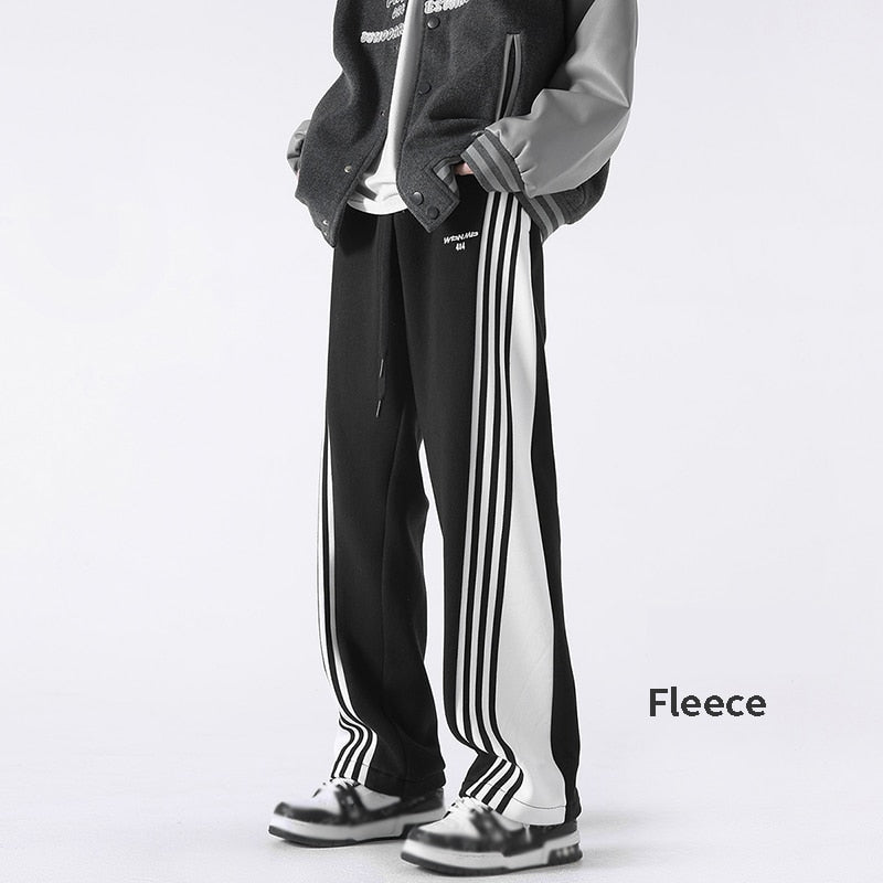 Three Bar Code Side Stripe Track Pants