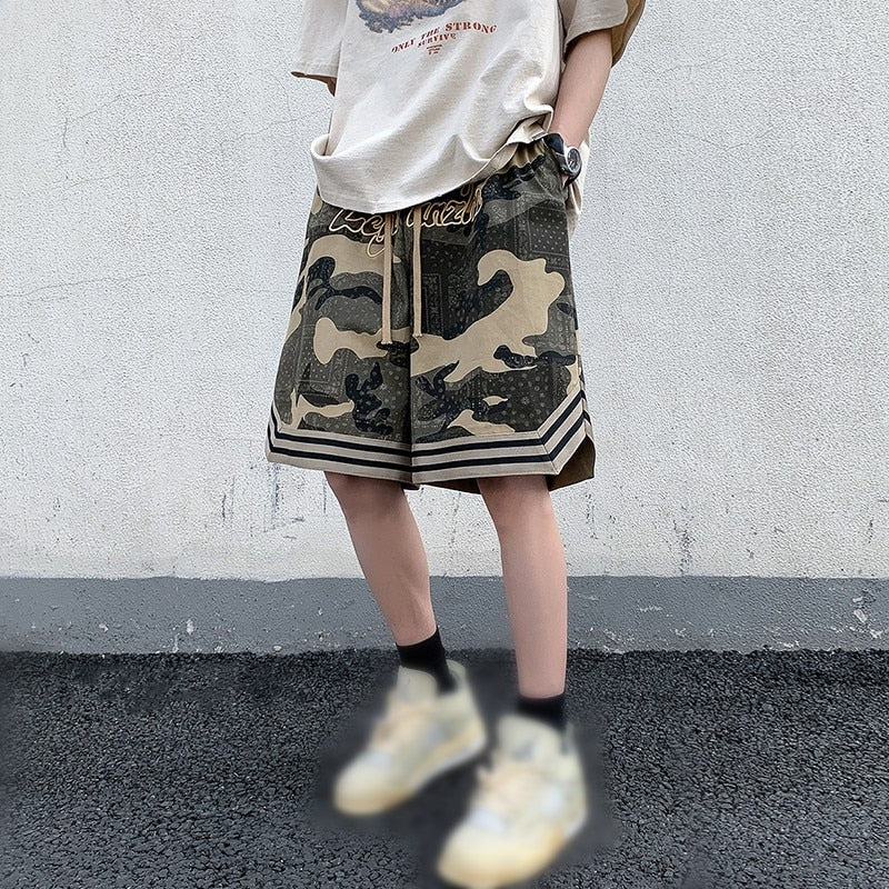 Camo Goth Knee Length Shorts