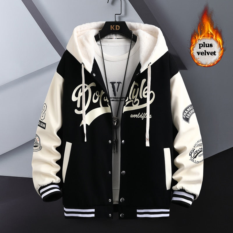 Dorestyle Hooded Varsity Jacket