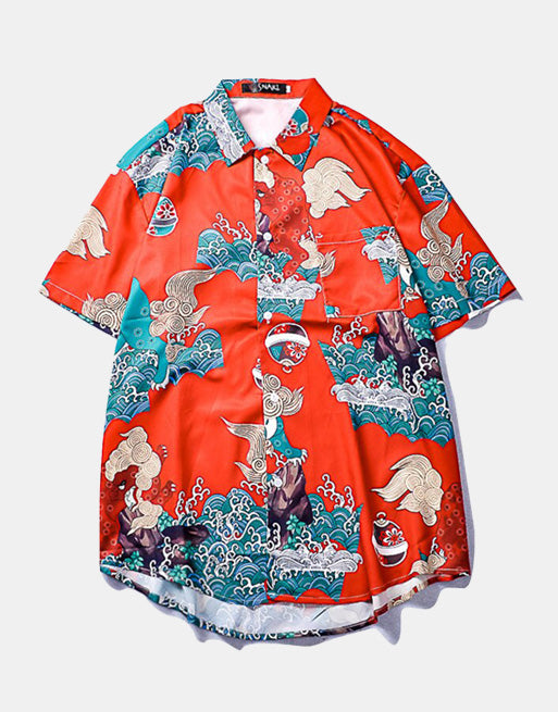 Chinese Dragon Red Shirt