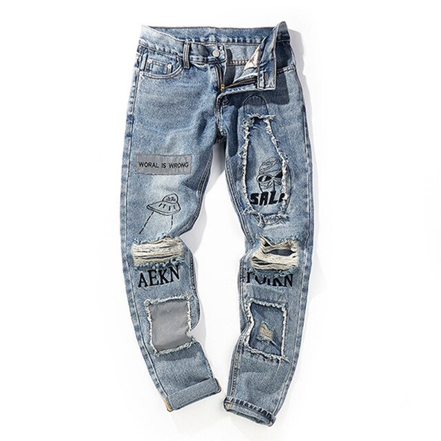 AEKN Distressed Jeans