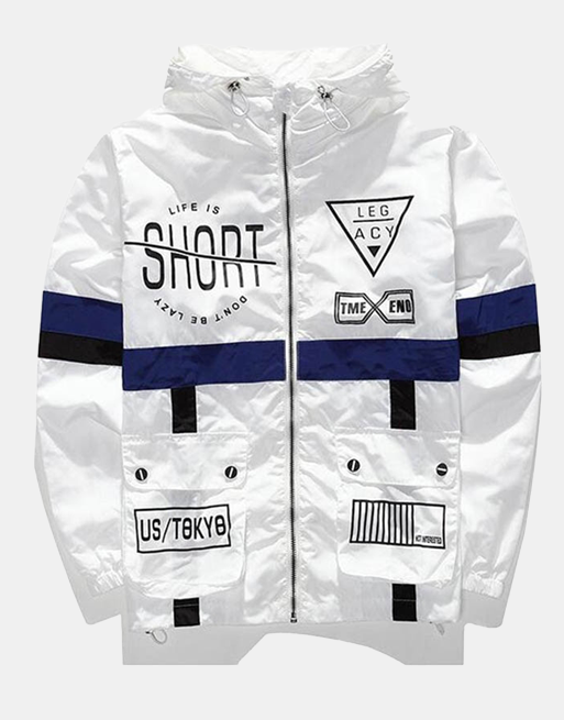 Life Is Short Windbreaker Jacket