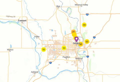 Omaha Air Quality with the PurpleAir Map