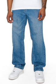 大特価 言い換え Denim Baggy Essential Jeans VICTORIOUSUSA – Indigo - パンツ