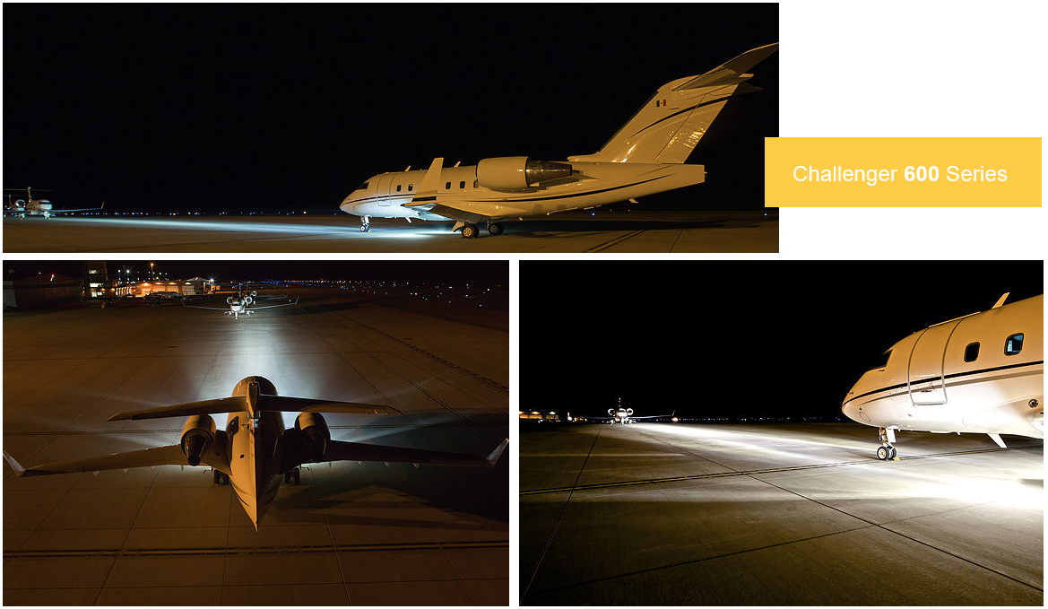 Challenger Aircraft Landing and Taxi Lighting