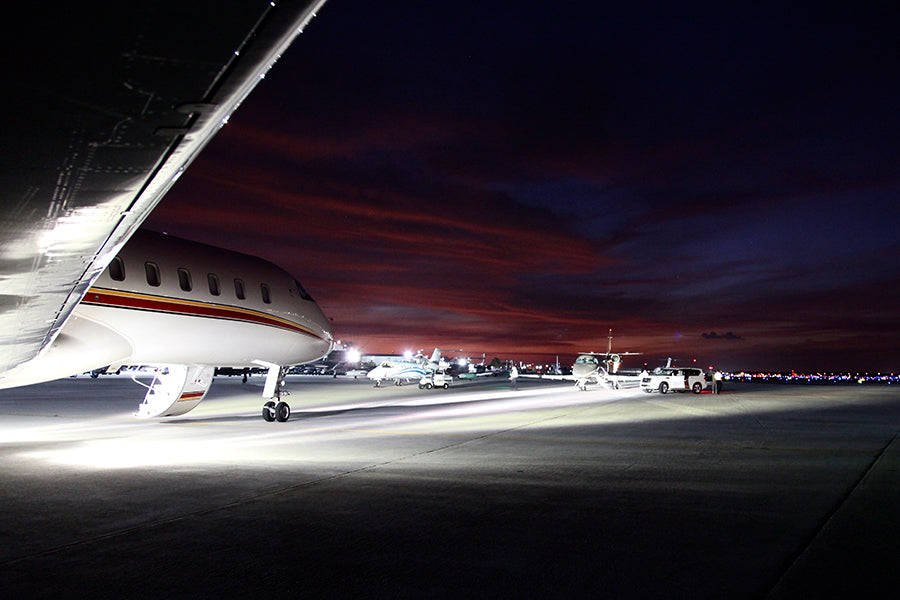 Wingtip view bombardier global series