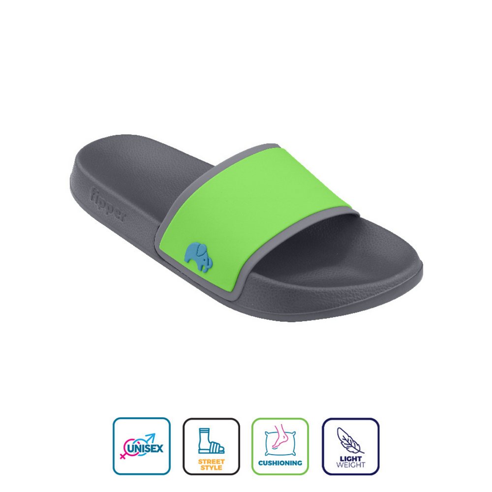 Fipper Slip On Grey / Green (Apple 