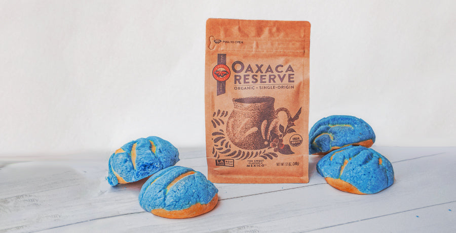 La Monarca Bakery oaxaca reserve dark roast coffee organic fair trade father's day gift with blue conchas