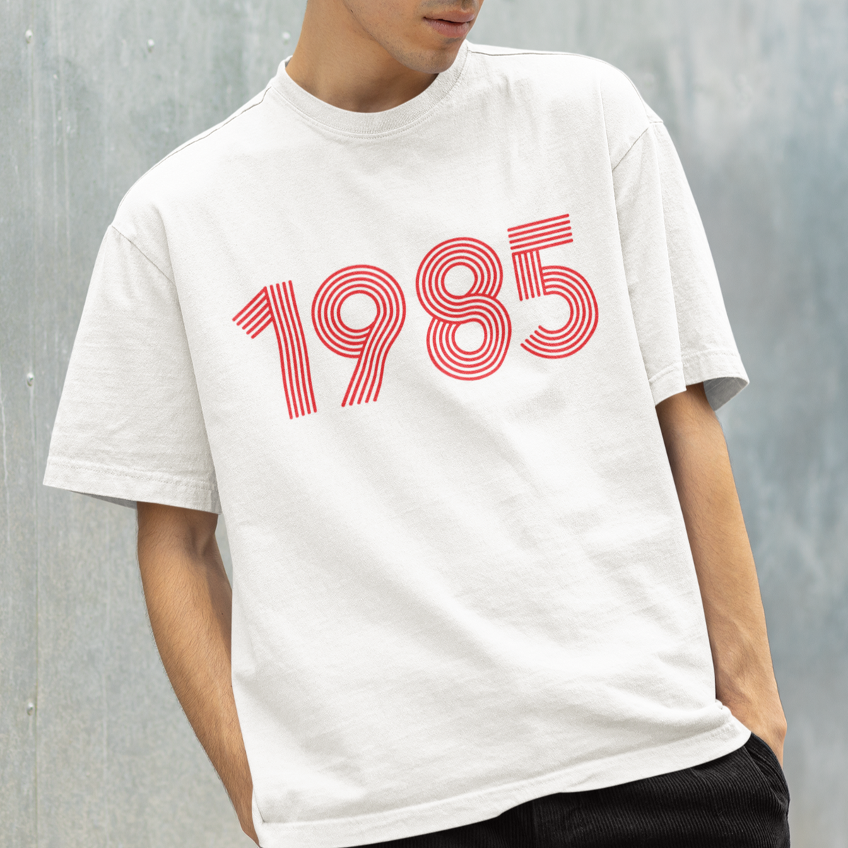 1985 Retro Red Tee | TalkPeng