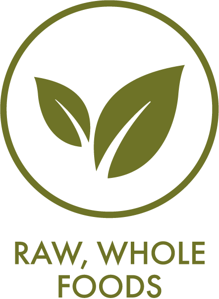 Whole, raw foods