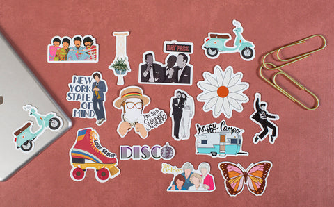 Roller Skate Disco Sticker Set by Smarty Pants Paper