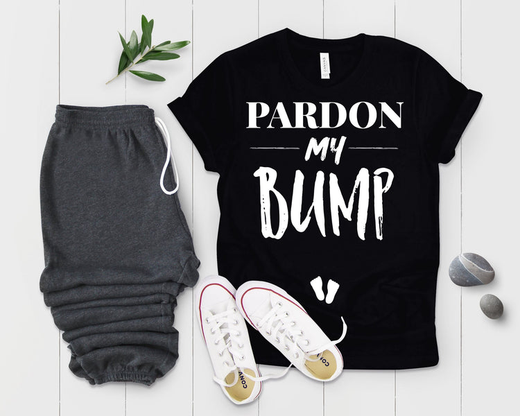 Pardon My Bump Future Mom Baby Bump Shirt - Teegarb