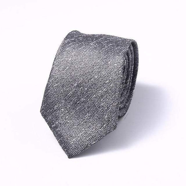 Black & White Static Abstract Skinny Tie - Modern Mister