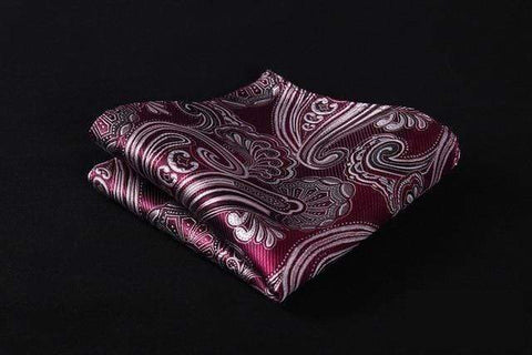 Black Paisley Pocket Square — THE MODERN GENT