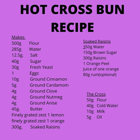 Hot Cross Bun Recipe