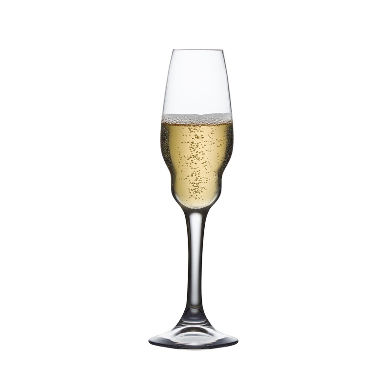 plain champagne glasses