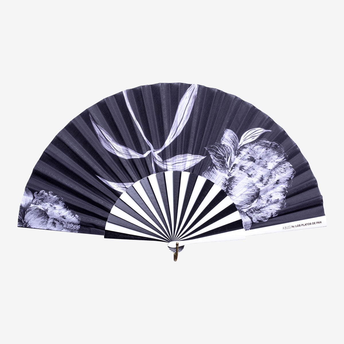 BLACK PEONY FAN - KAUSI FANS